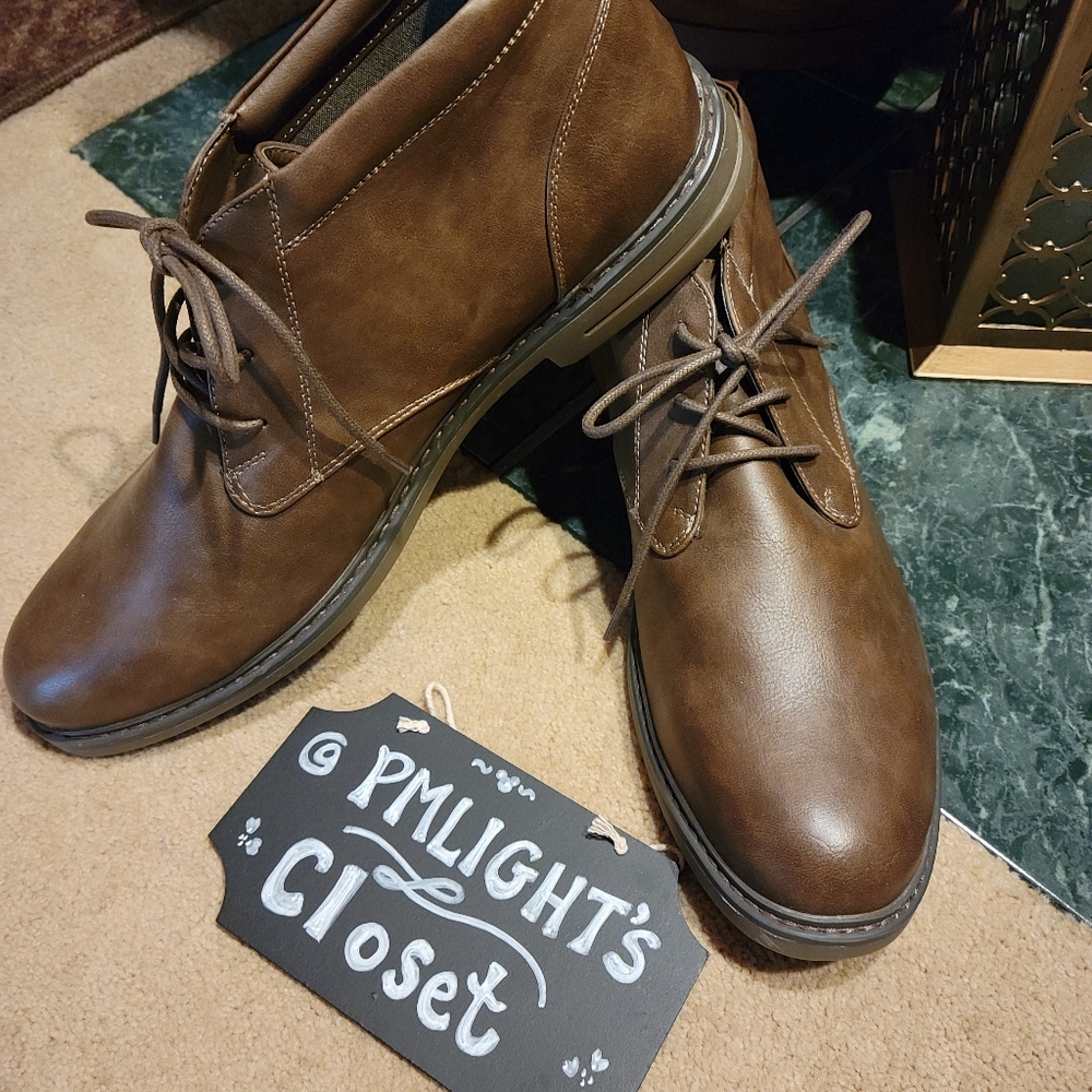 IZOD Dress Boots 13M Campo Brown Chukka Style - Picture 3 of 9